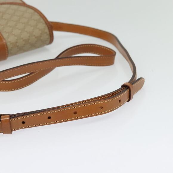 CELINE Macadam Canvas Shoulder Bag Pvc Beige Gold - Picture 7 of 12